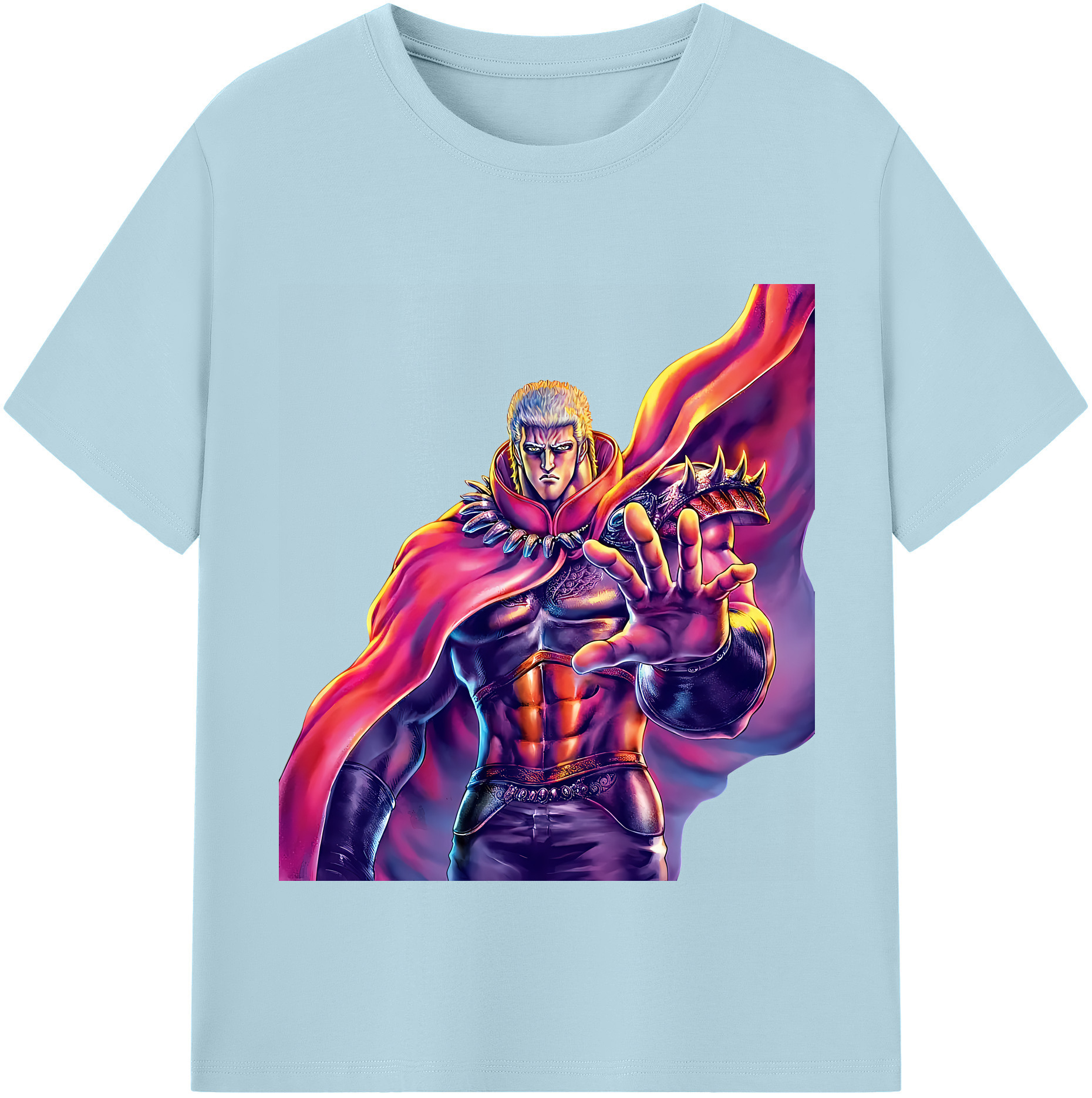 （画像用） 北斗の拳 Fist of the North Star 綿100％半袖Tシャツ（フロントプリント）